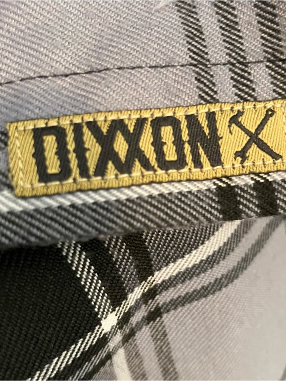 Dixxon Flannel Womens M Blue Gray  Long Sleeve Plaid Adamantium - Picture 6 of 7
